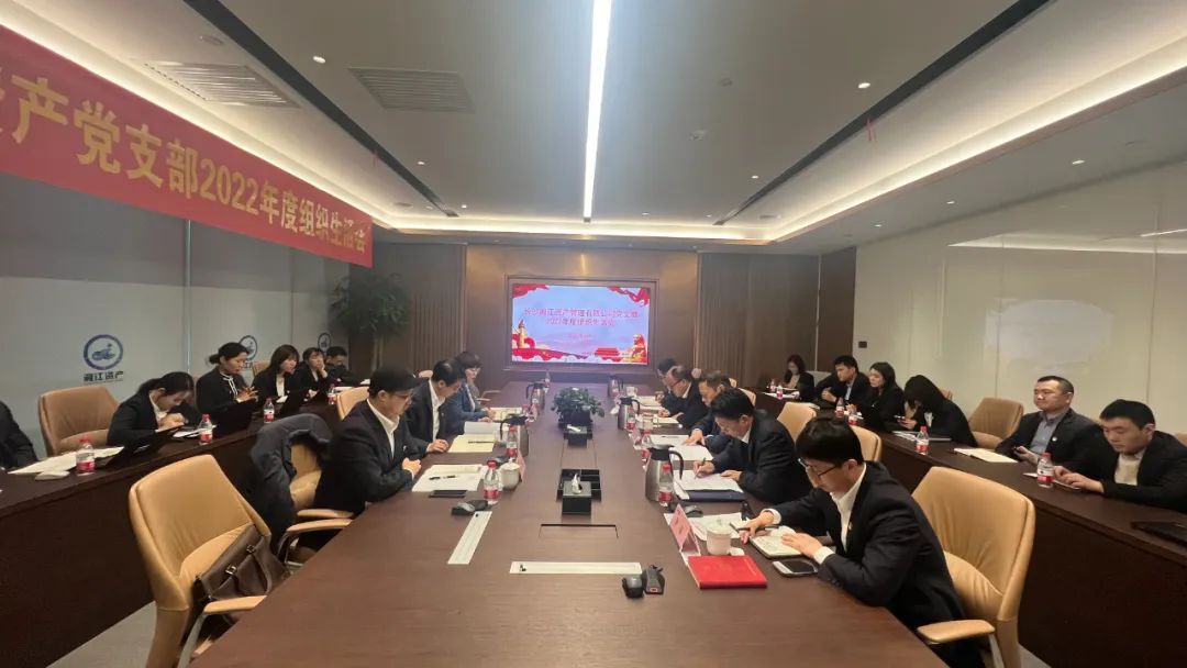 李志軍參加湘江資產公司黨支部2022年度組織生活會